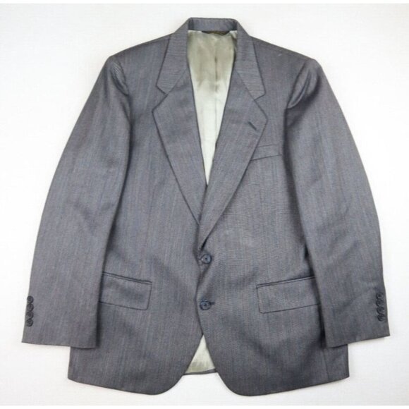 VINTAGE SANSABELT JAYMAR - MEN'S GRAY SUIT - SIZE 42S, PANTS SIZE 38 X 27.5 - Picture 3 of 16